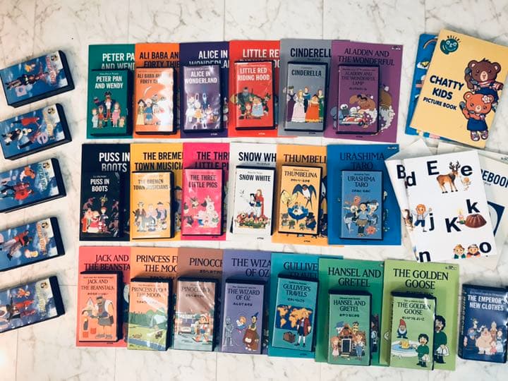 チャスピー　TDK えいごまめ博士ワードブック　ビデオ・ワークブックセット