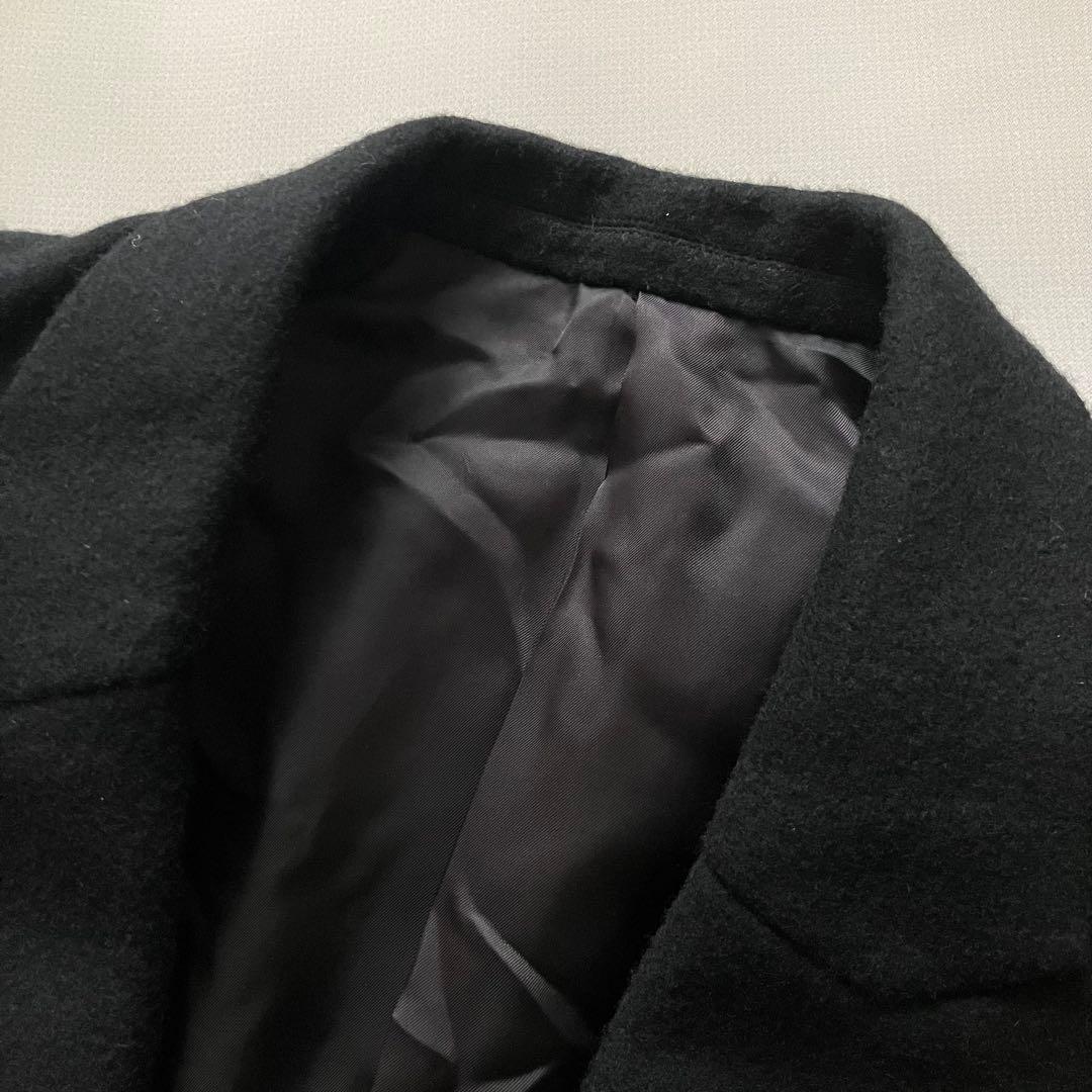 SHAREEF シャリーフ ロングチェスターコート ブラック サイズ1