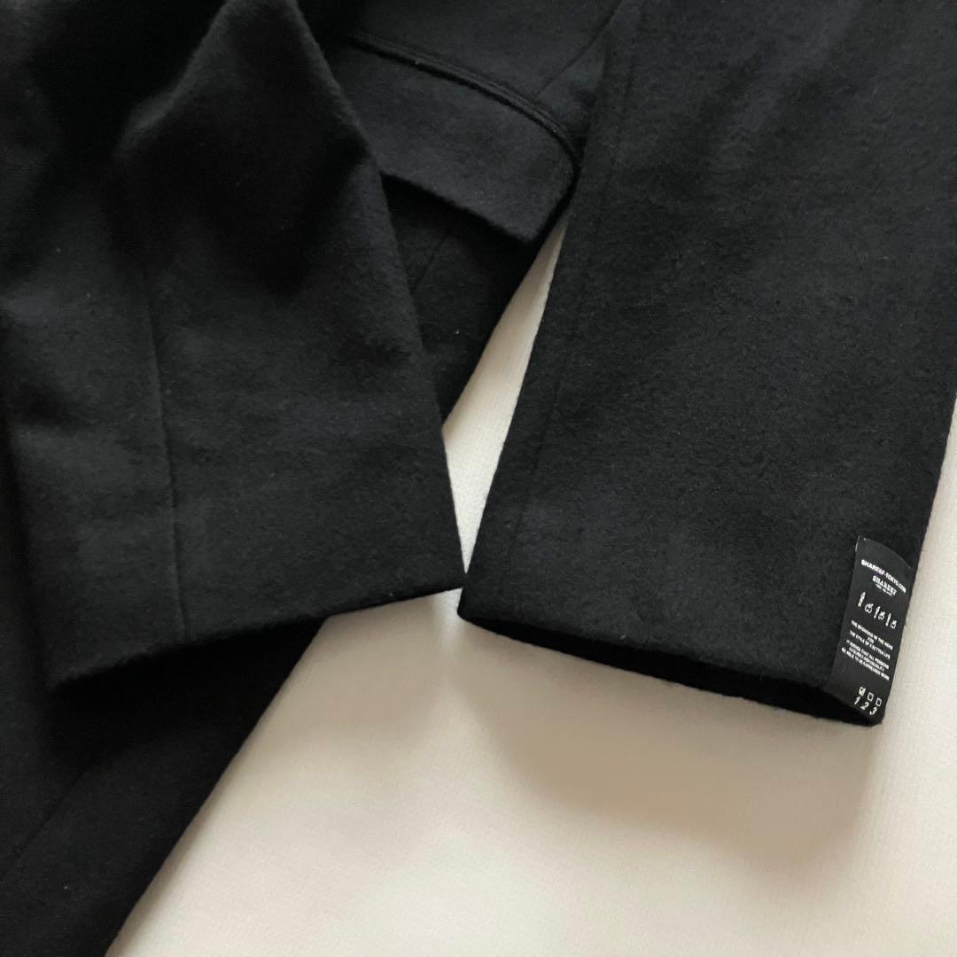 SHAREEF シャリーフ ロングチェスターコート ブラック サイズ1