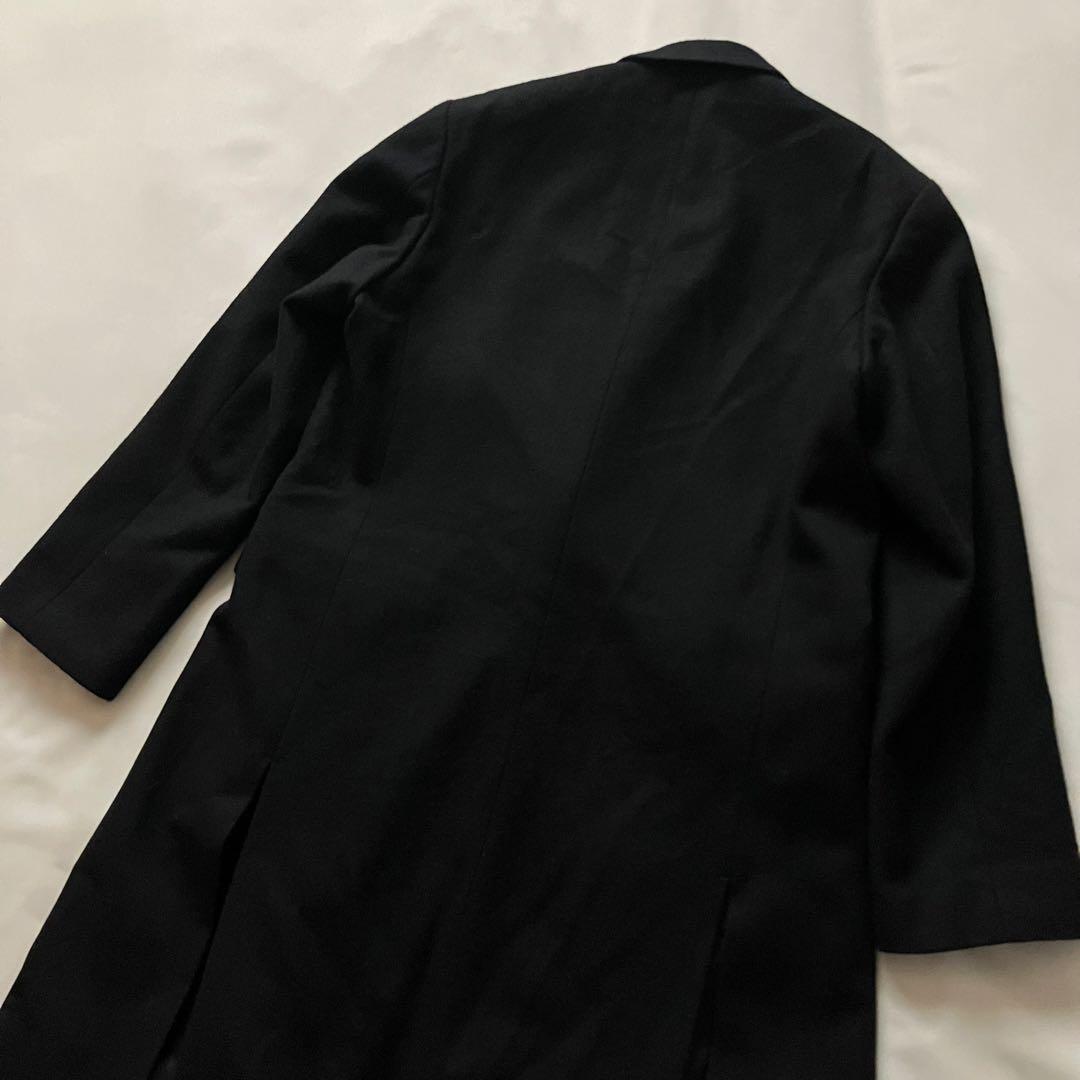 SHAREEF シャリーフ ロングチェスターコート ブラック サイズ1