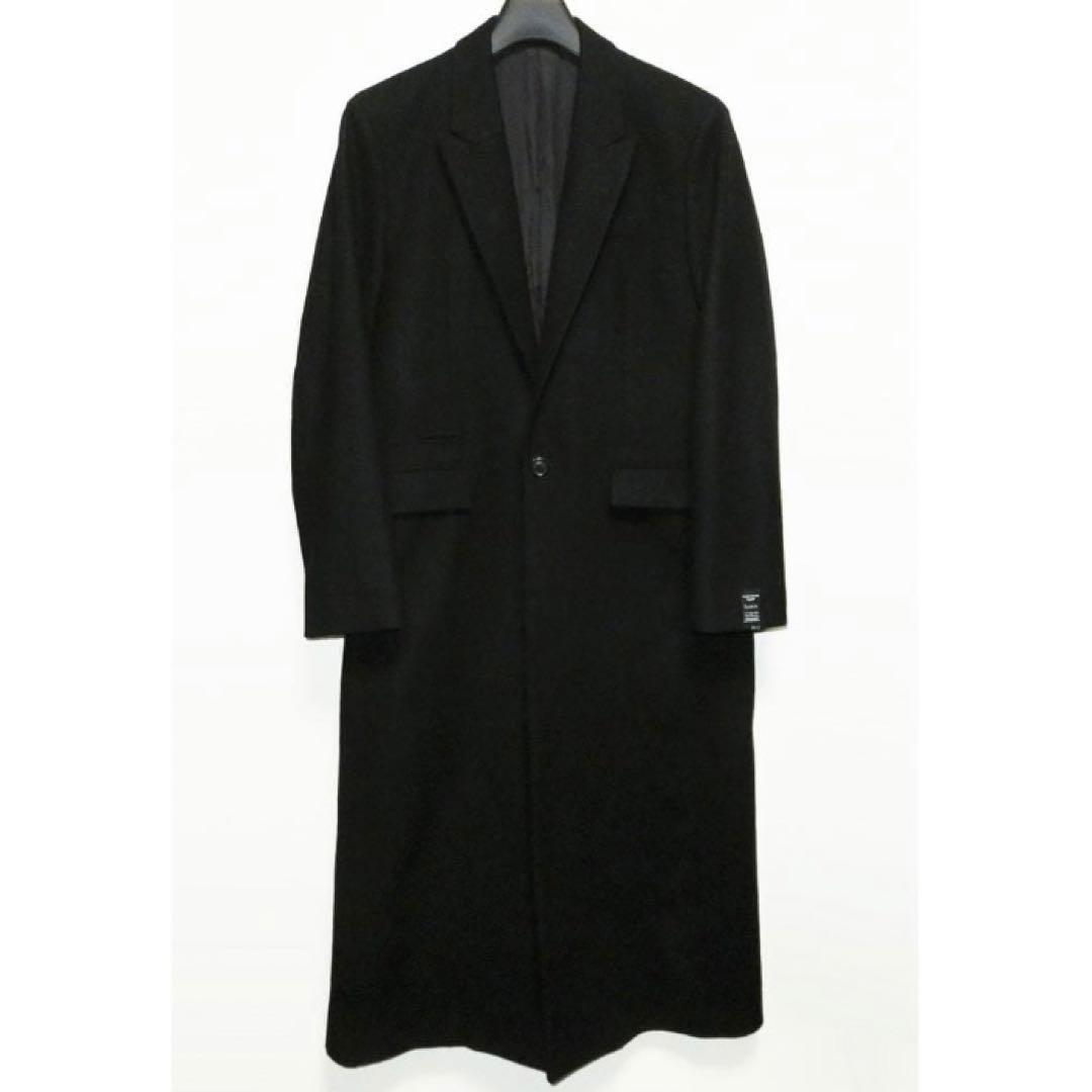 SHAREEF シャリーフ ロングチェスターコート ブラック サイズ1