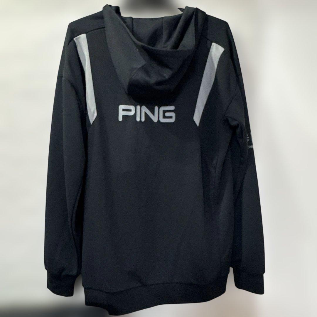 PING フルジップフーディ ブラック