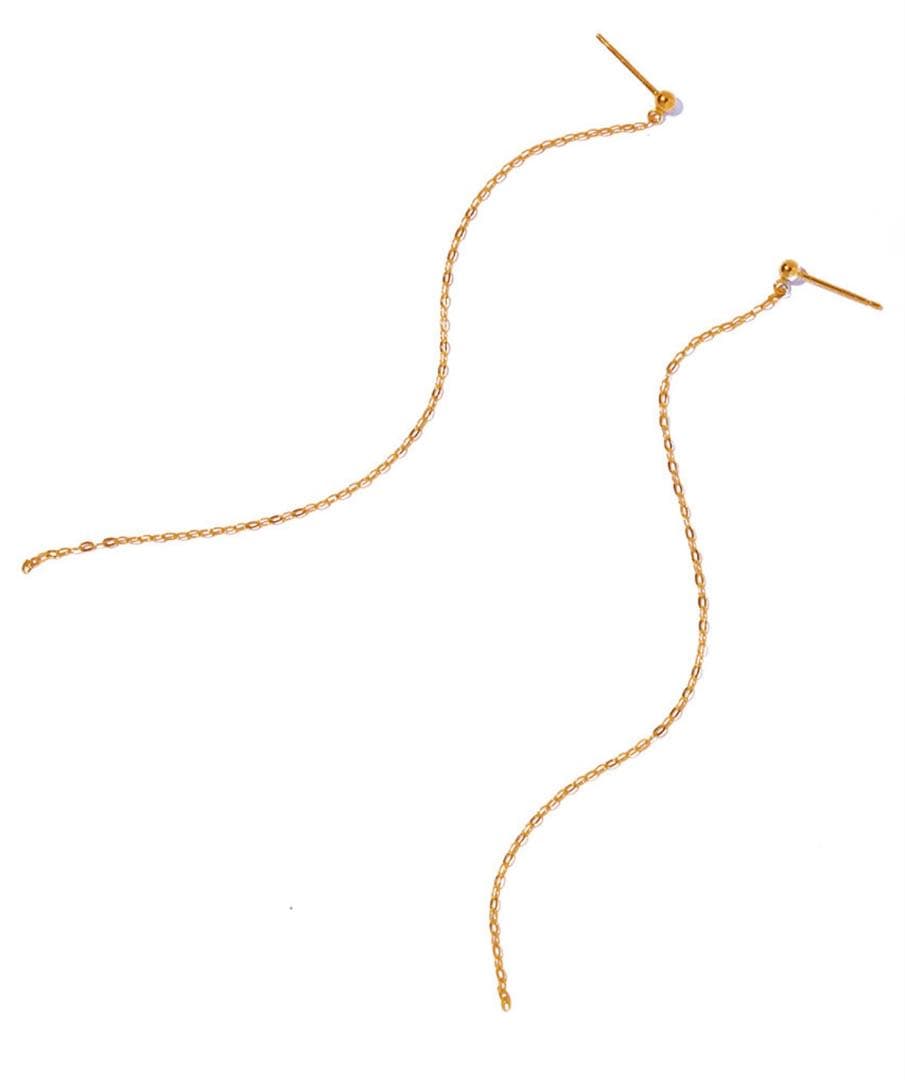 les bonbon blazing ロングピアス 10金