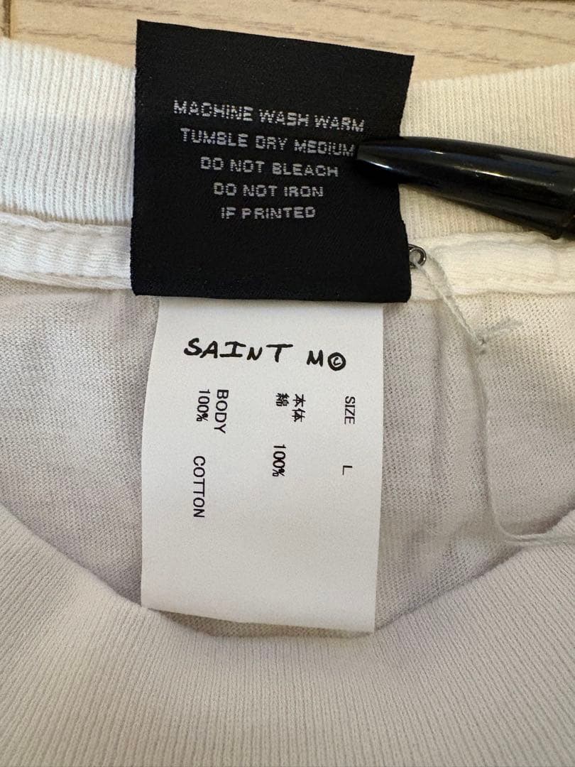 セントマイケル25FW発売LS TEE/NEW BODY RULES白XL美品