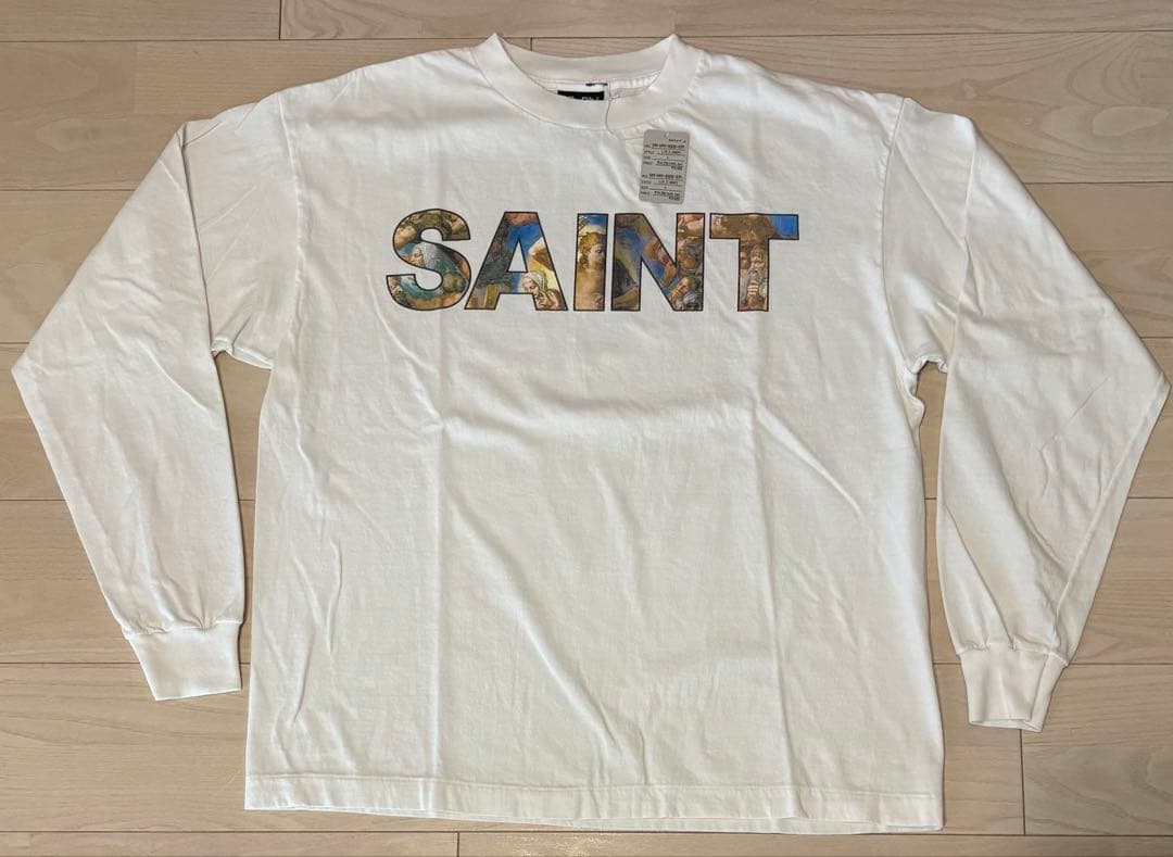 セントマイケル25FW発売LS TEE/NEW BODY RULES白XL美品