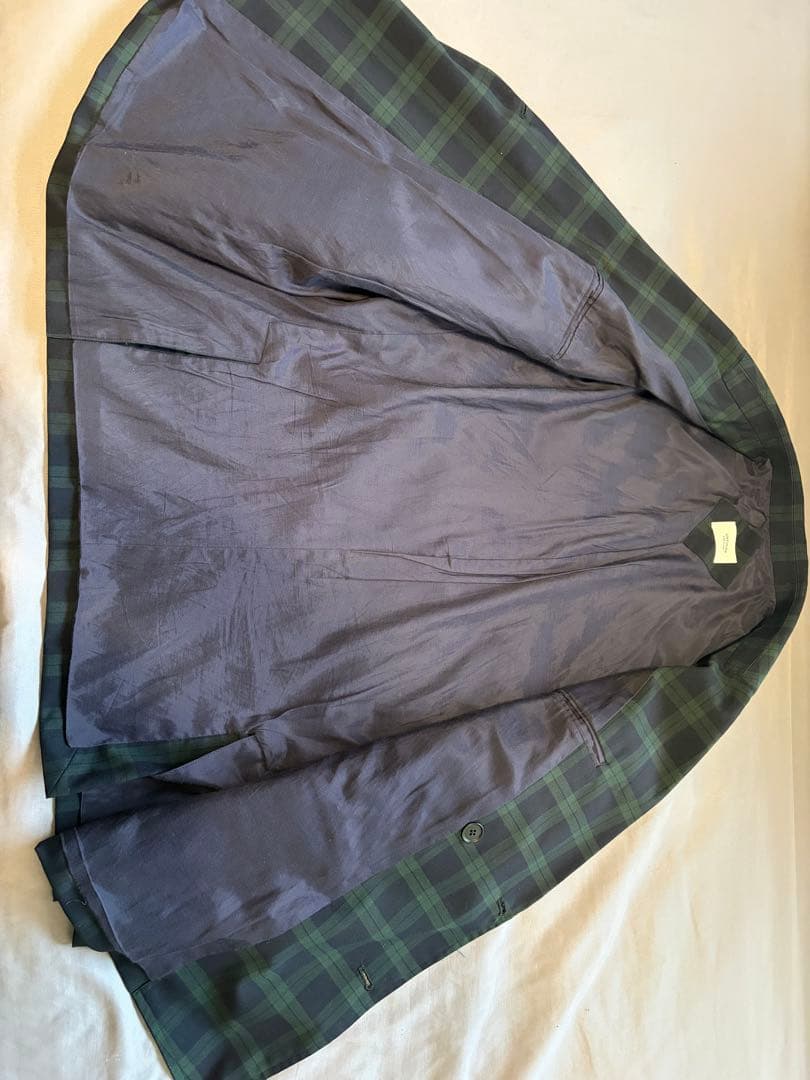 UNFOLK ダブルジャケットブラックウォッチ　1