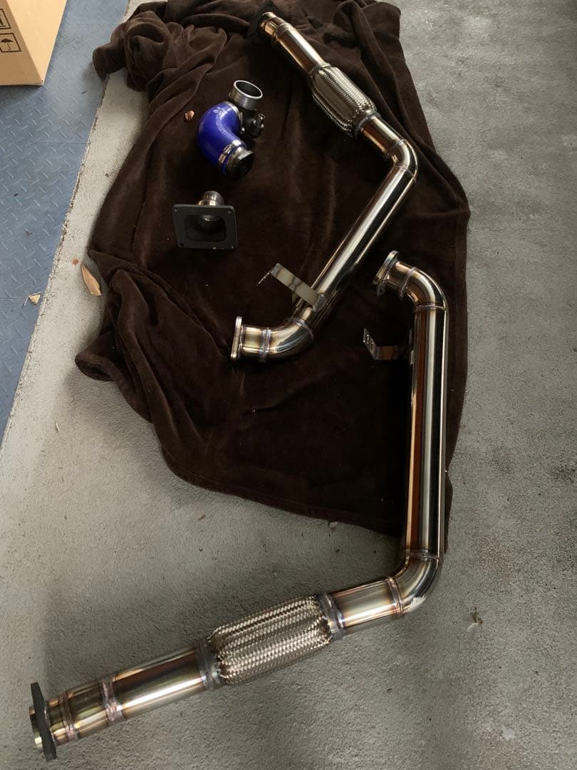 ランクル80特注フロントパイプ70ミリhdj 81v ランドクルーザー 80