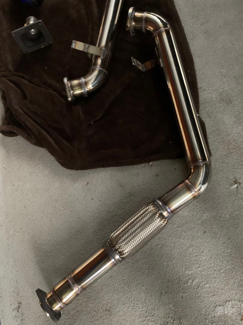 ランクル80特注フロントパイプ70ミリhdj 81v ランドクルーザー 80