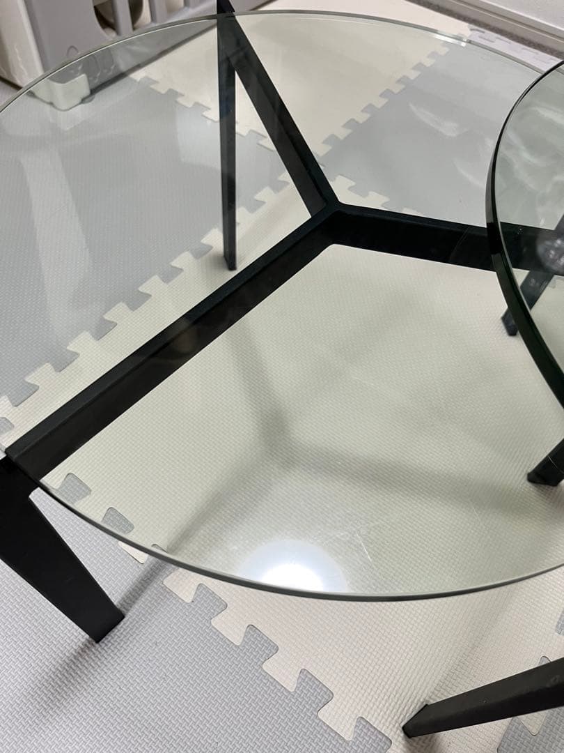 【美品・送料込】アルモニア ローテーブル　ガラスセンターテーブル Armonia