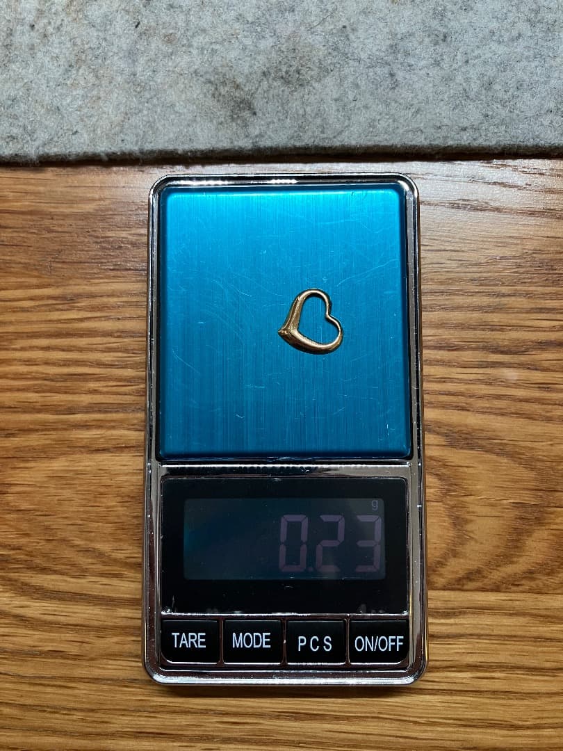 刻印 K18 SN ハート ゴールド ペンダント ネックレス