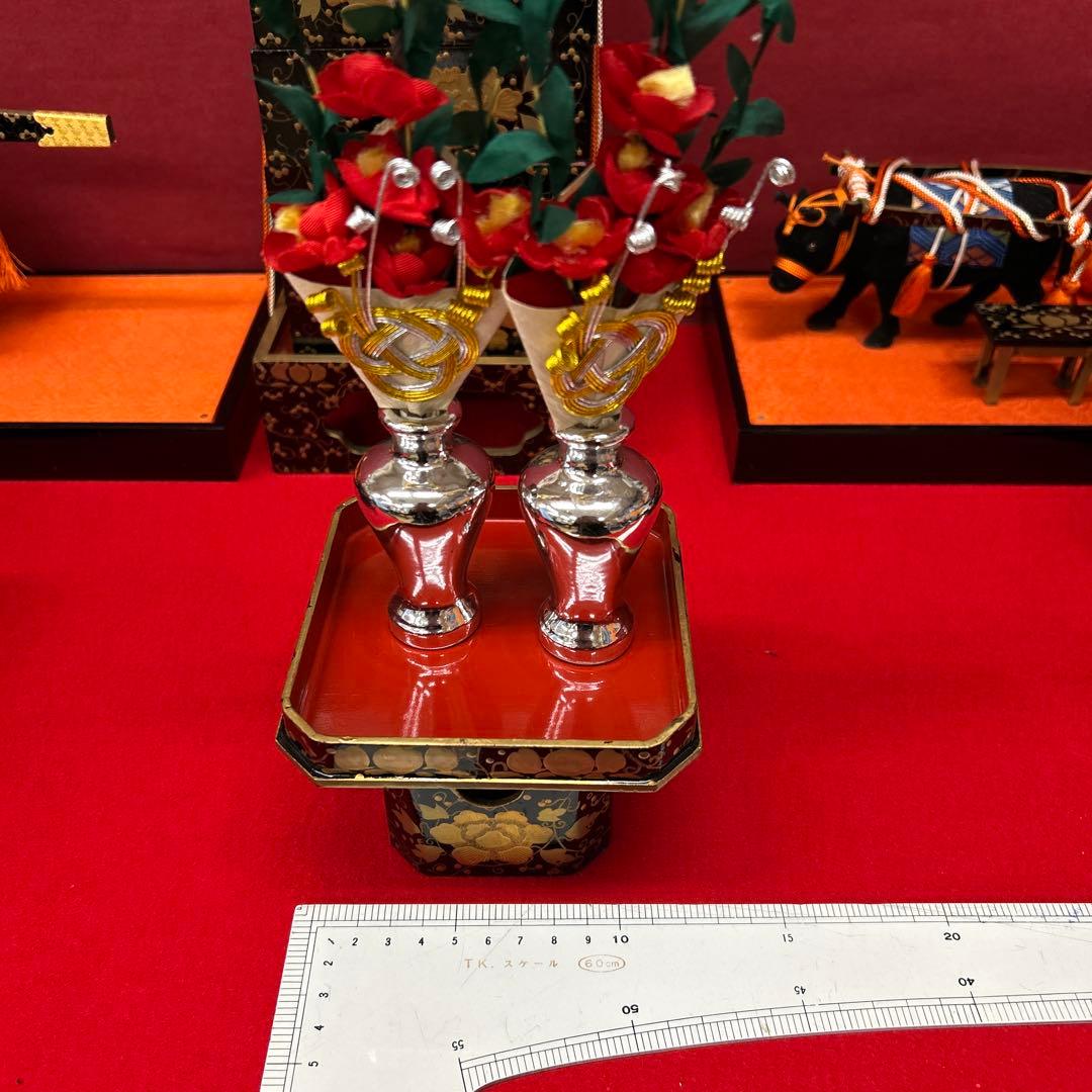 【326】まこちゃん様ひな祭り＊45号９品雛道具木製