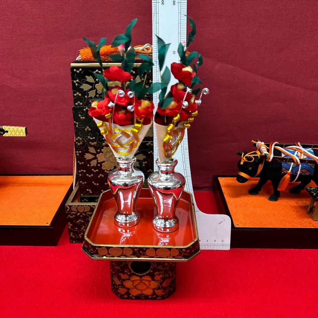 【326】まこちゃん様ひな祭り＊45号９品雛道具木製