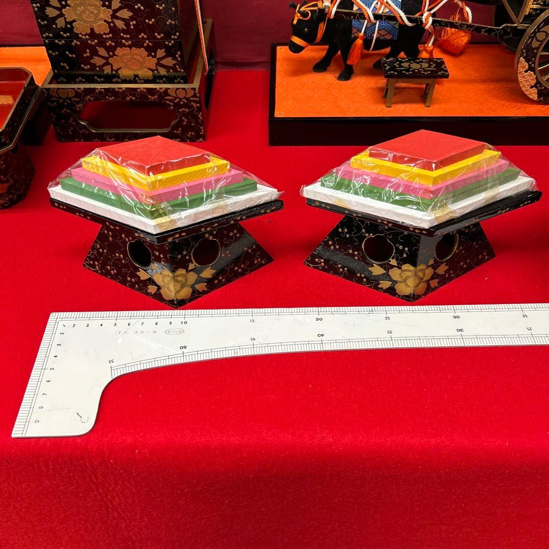 【326】まこちゃん様ひな祭り＊45号９品雛道具木製