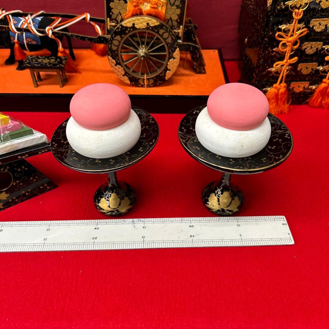 【326】まこちゃん様ひな祭り＊45号９品雛道具木製