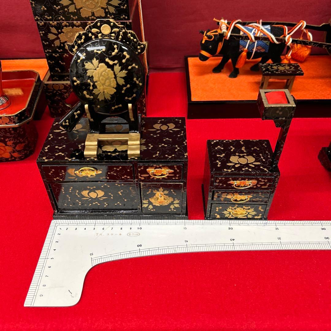 【326】まこちゃん様ひな祭り＊45号９品雛道具木製