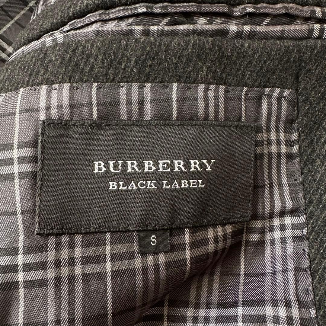 美品 バーバリーブラックレーベル ノバチェック 銀ボタン ナポレオン ジャケット