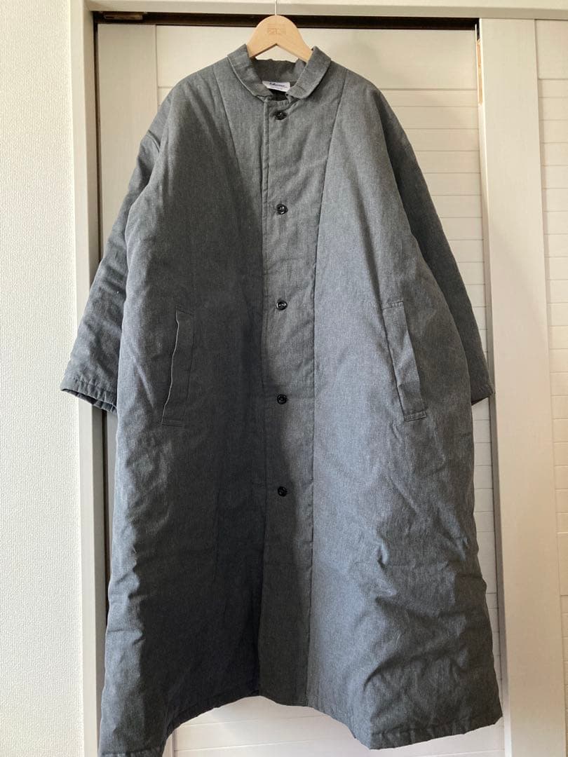 yarmo キルティングラボコート　グレー