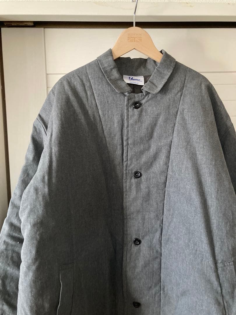 yarmo キルティングラボコート　グレー