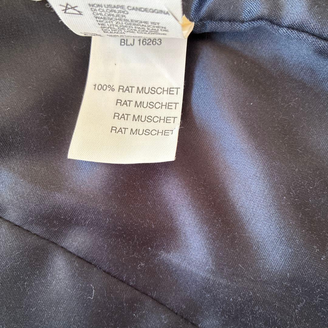 blumarine高級リアルファー付きデニムジャケット、