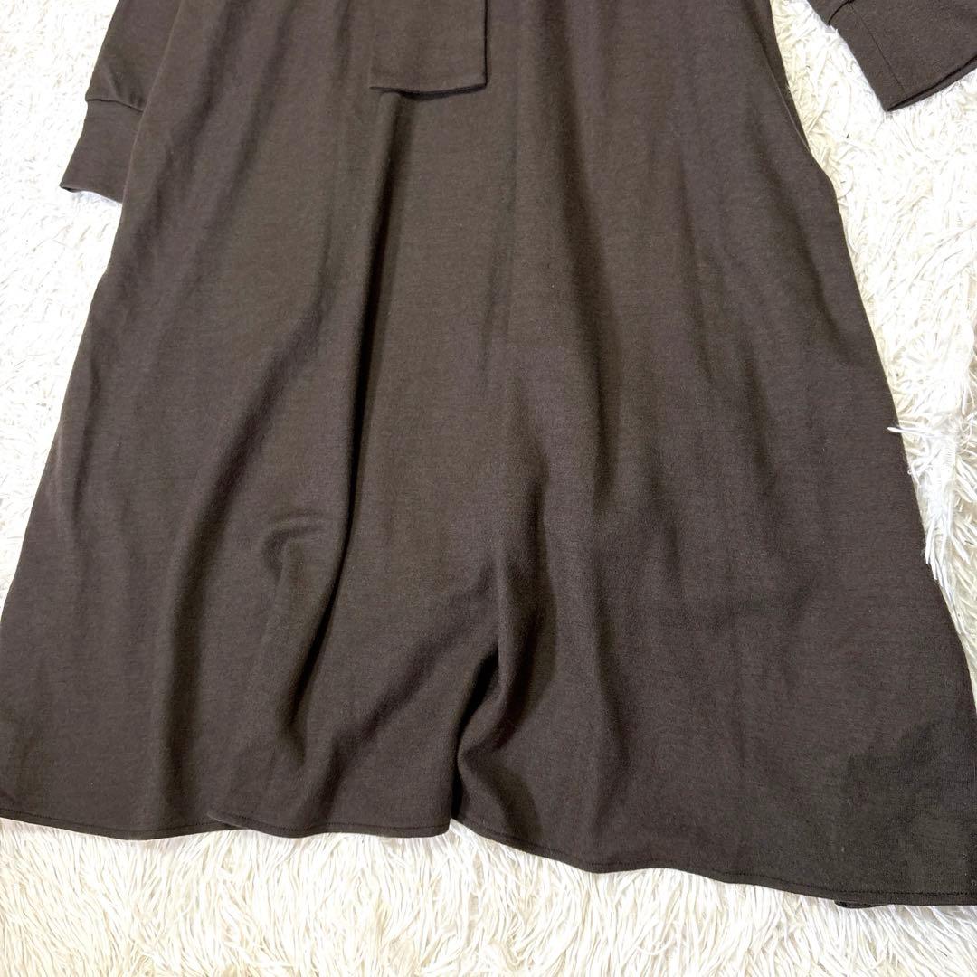 新品 ヴェルメイユパーイエナ プレイアント ウール 天竺後タイ ワンピース