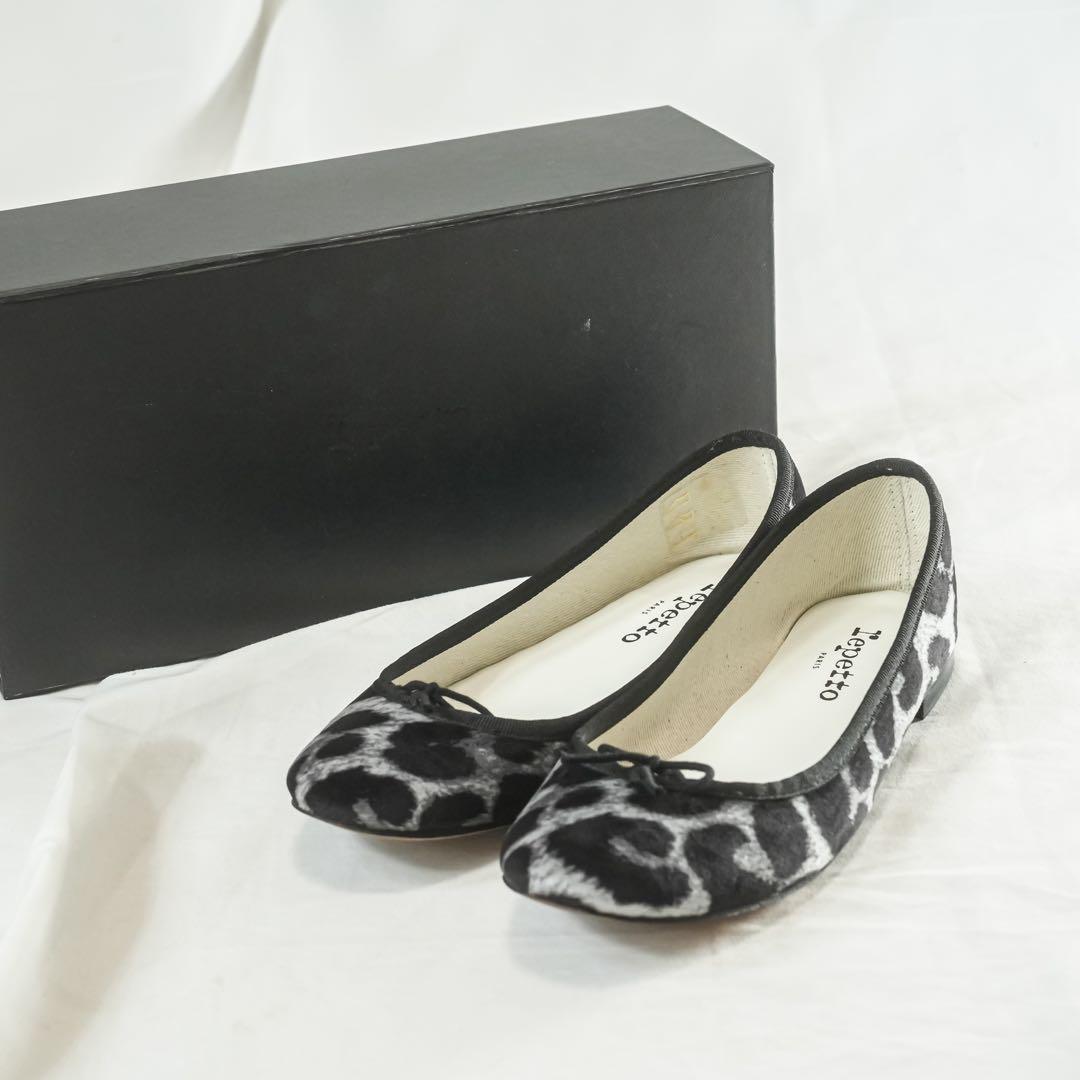 ☆美品☆ Repetto バレエシューズ　フラット　レオパード柄　37サイズ