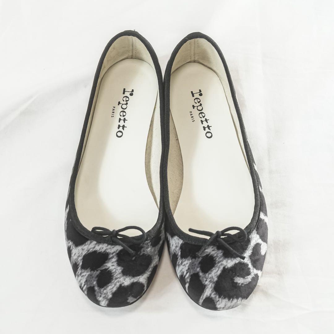 ☆美品☆ Repetto バレエシューズ　フラット　レオパード柄　37サイズ