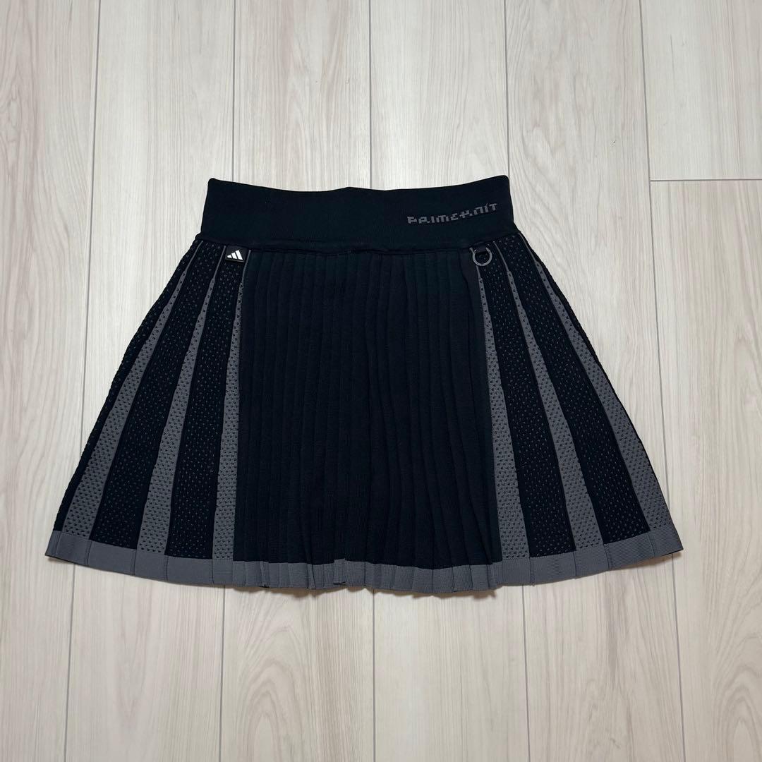 新品 アディダス セットアップ ゴルフ セーター プリーツスカート ブラック S