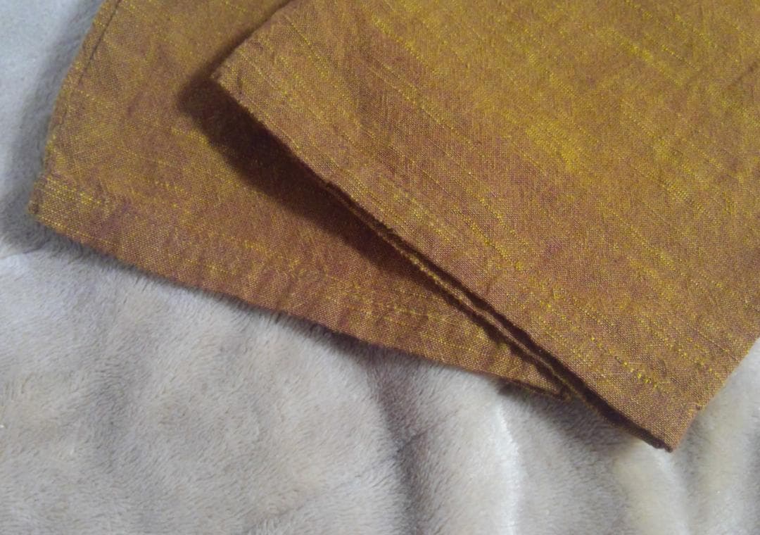 ヤンマ産業 YAMMA スリムパンツ ロング丈 あかがね 会津木綿 2025購入