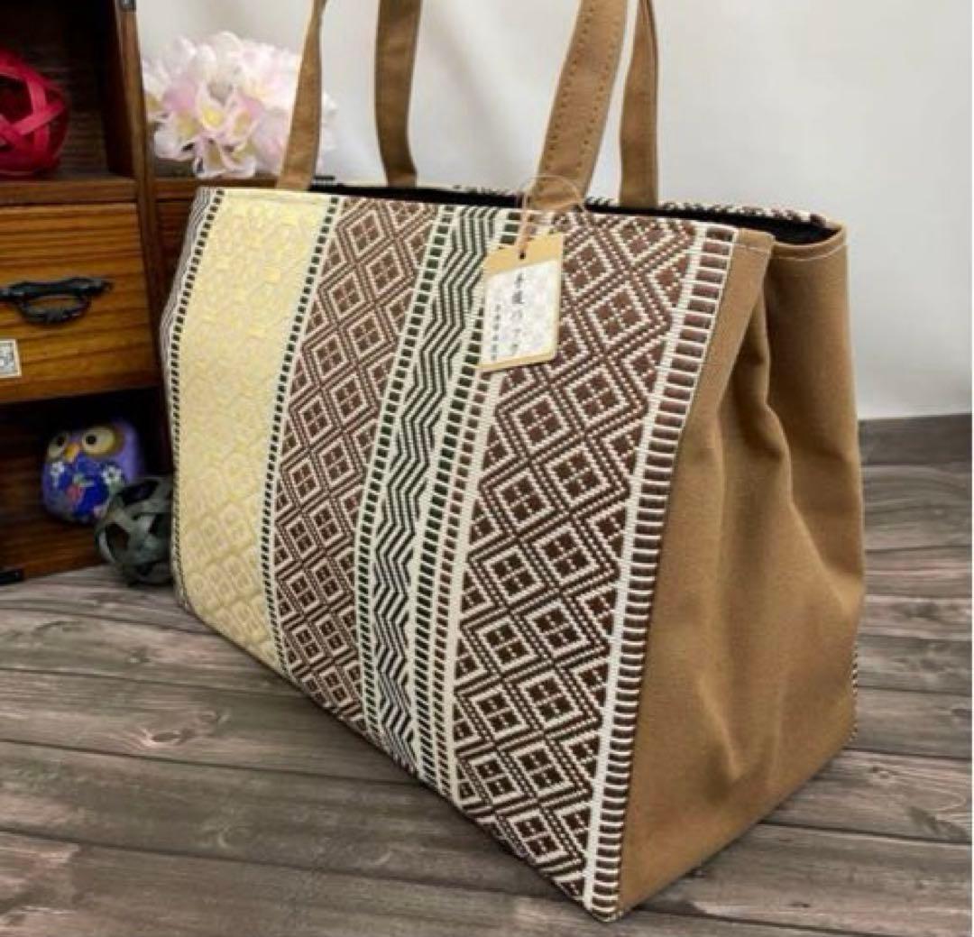 あき様おまとめ☆2232✨SALE❣️✨西陣帯地使用✨大容量手提げバッグ　新品