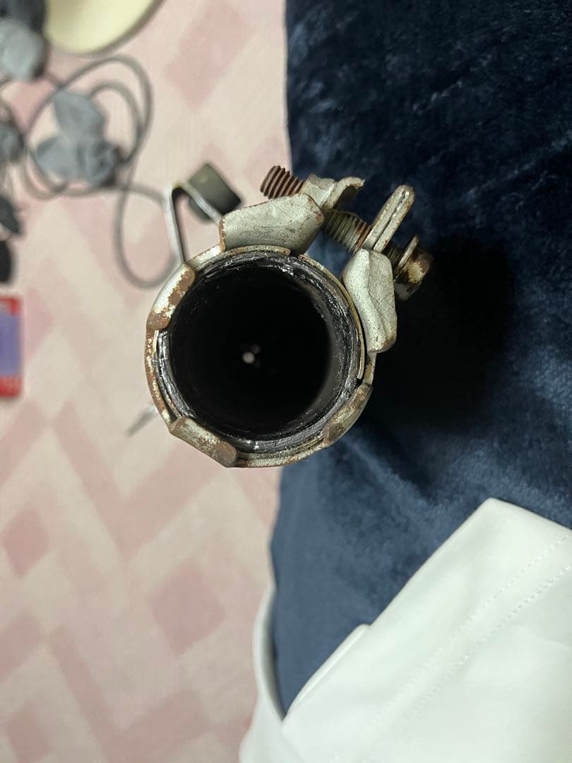 エストレア　KHI 純正マフラー本体 297 メッキ