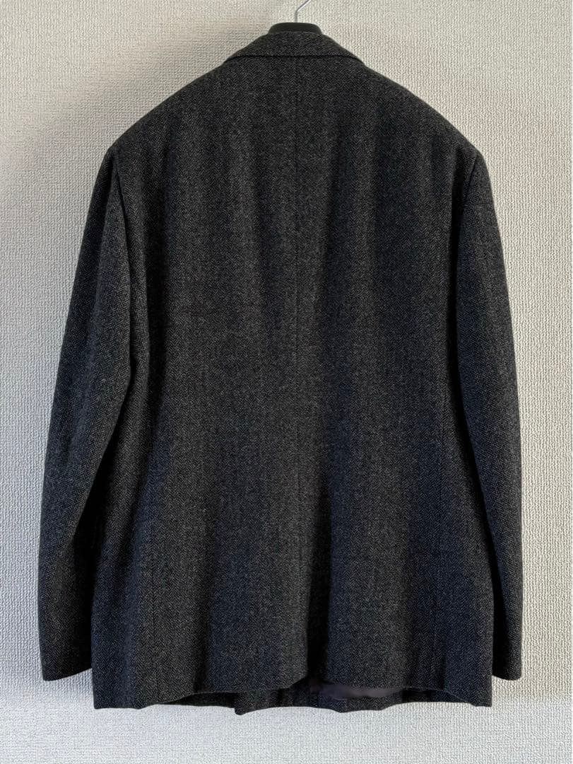 美品　リングジャケット製　グレーツイード　ダブルジャケット　くろすとしゆき