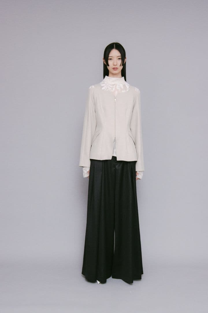 ジャケット・アウター MURRAL Melt off shoulder jacket (Ivory)