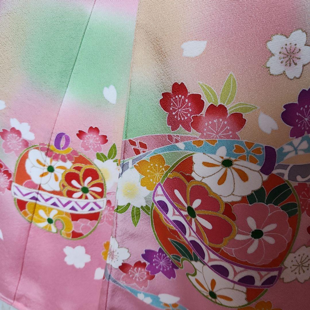 (take)#12-036 (保管品) 正絹 女児 お宮参り。着物