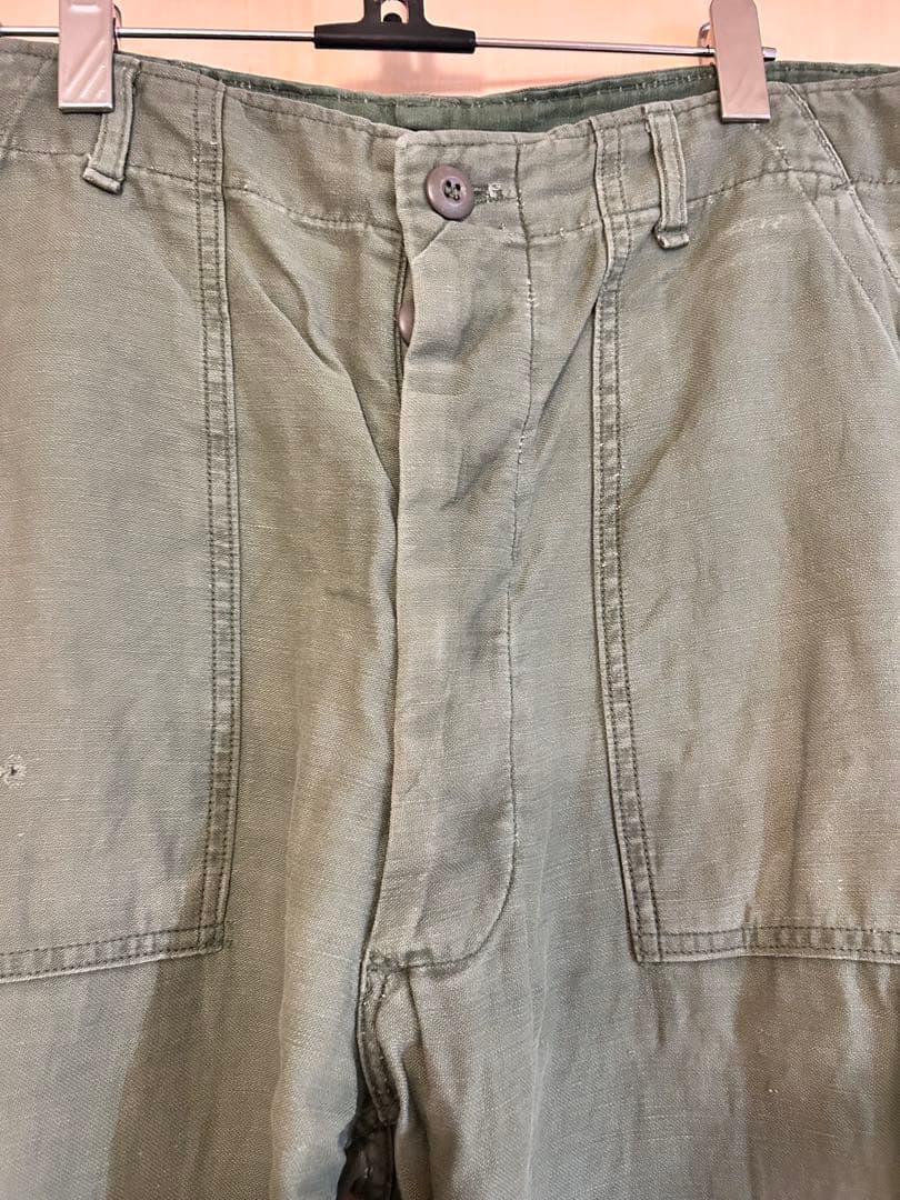 60s 70s US army ベイカーパンツ　コットンテサン