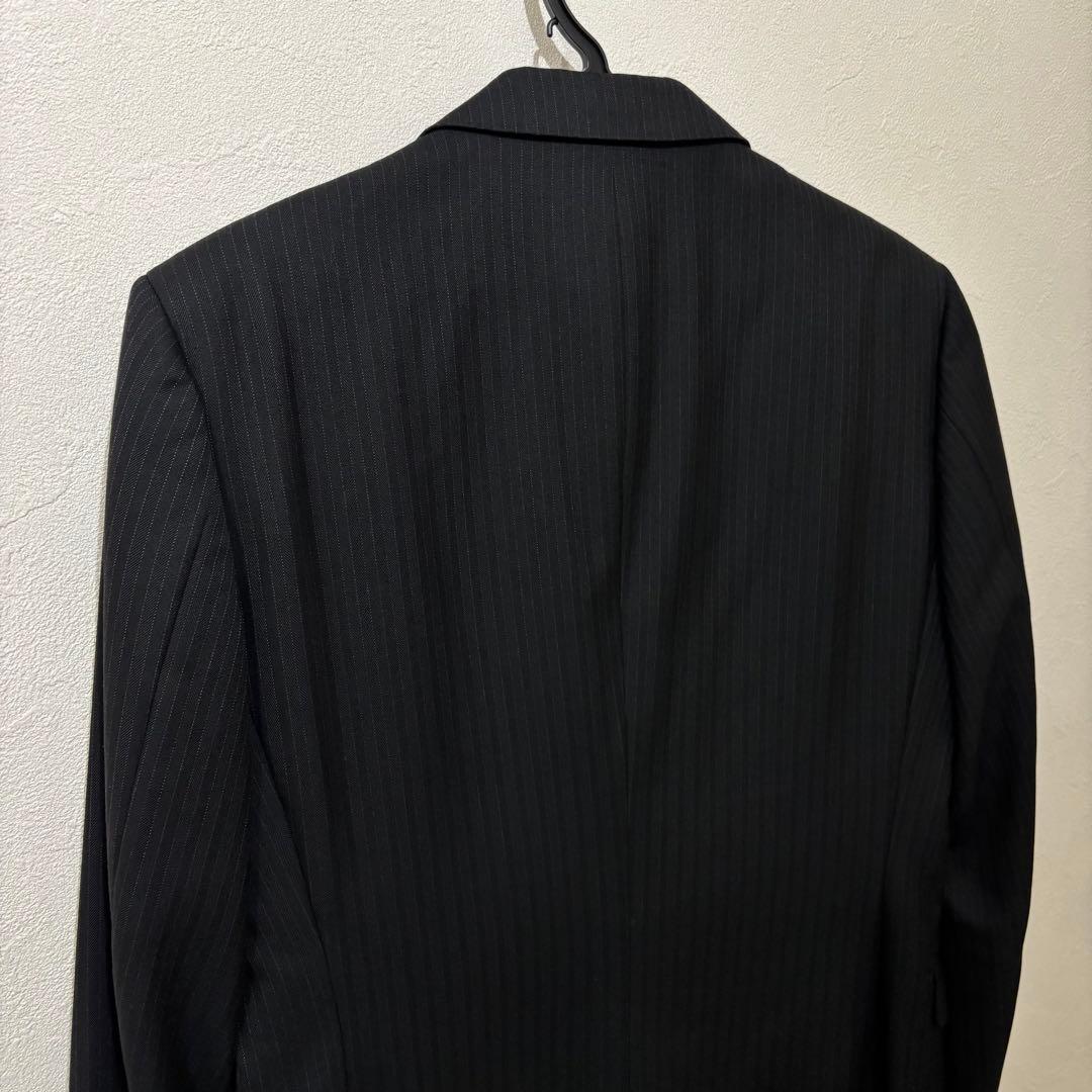 バーバリー ブラックレーベル 3ピース スーツ　ブラック　ストライプ