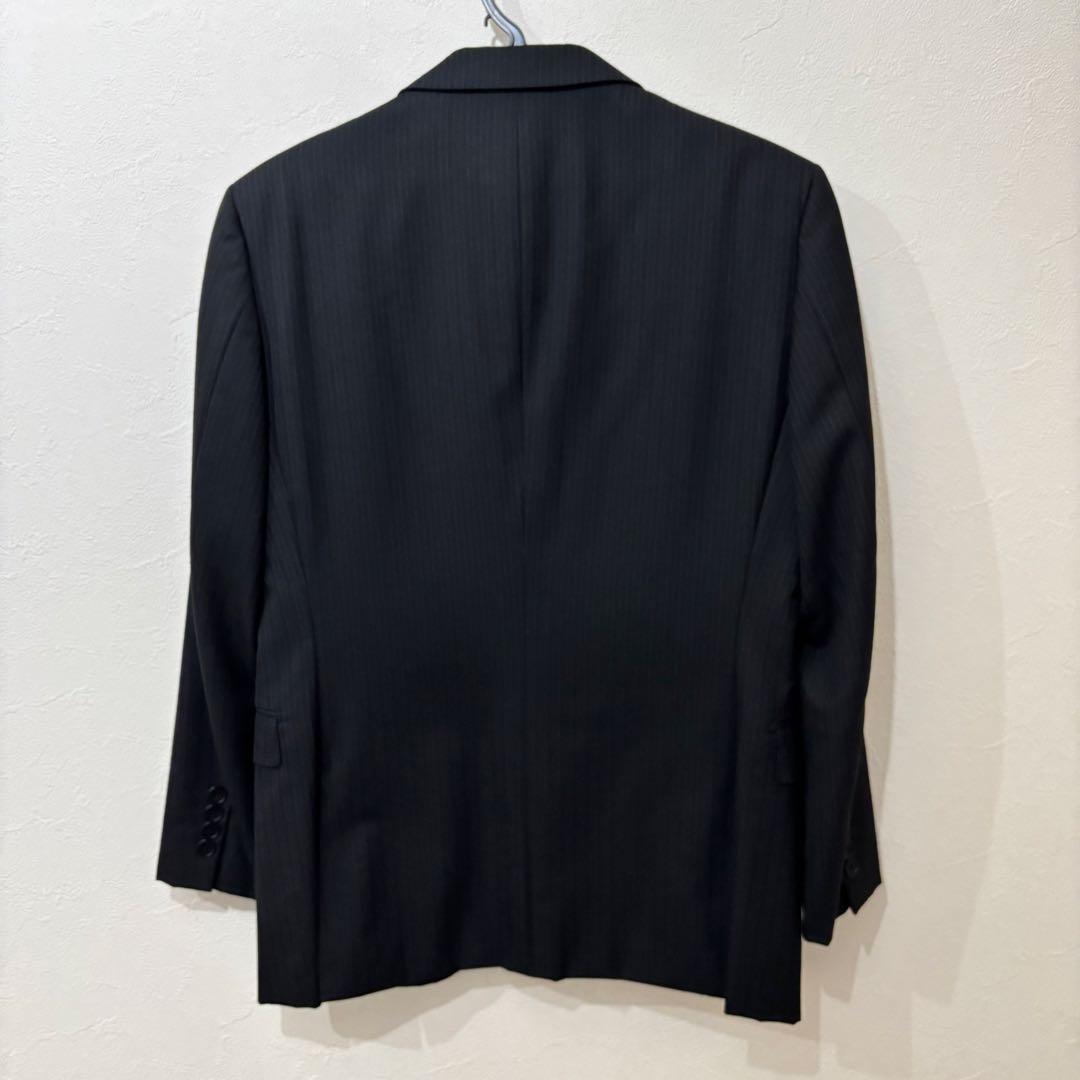 バーバリー ブラックレーベル 3ピース スーツ　ブラック　ストライプ