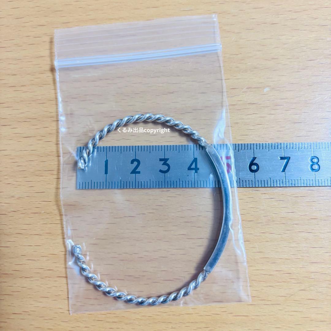 ヤーカ　YArKA シルバー　シルバー925 ツイスト　バングル　ブレスレット