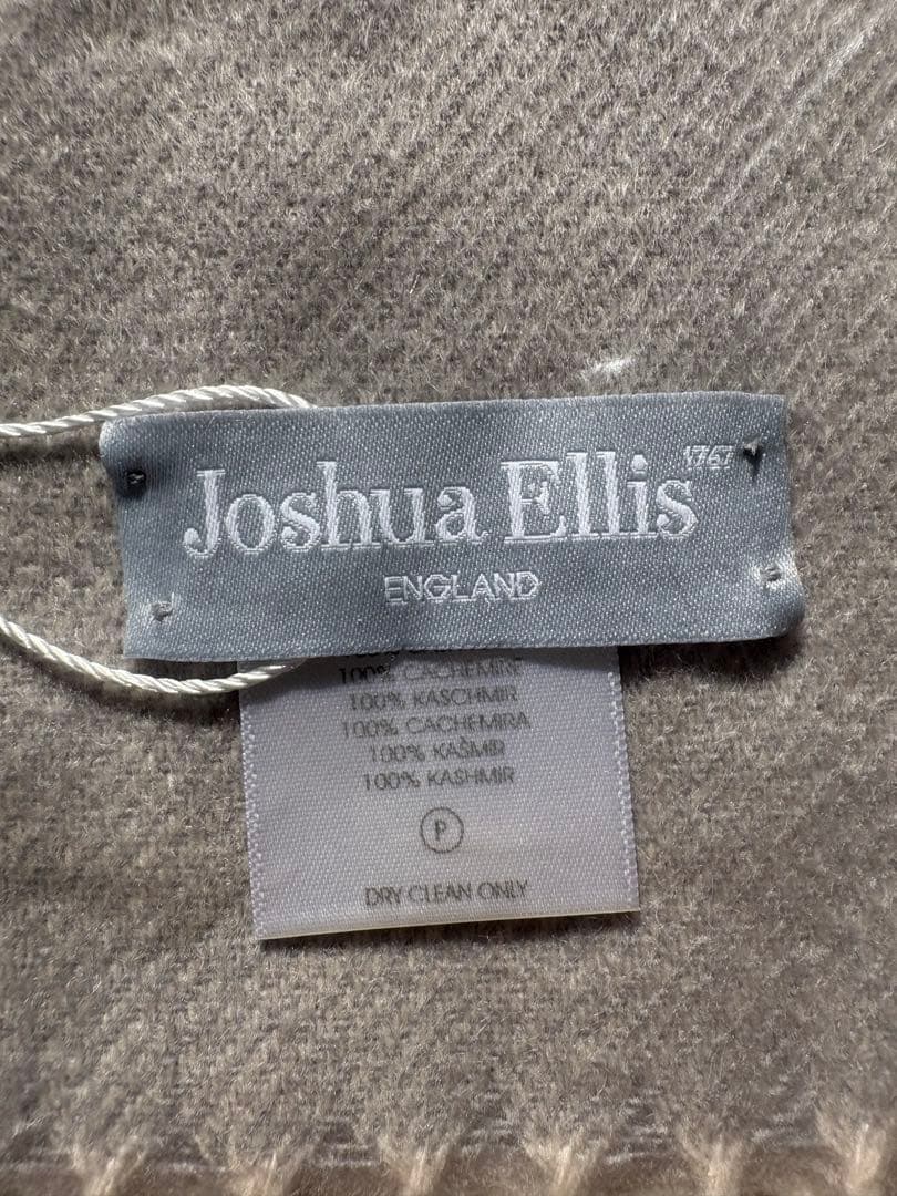 【新品未開封】Joshua Ellis カシミア100% チェック柄マフラー
