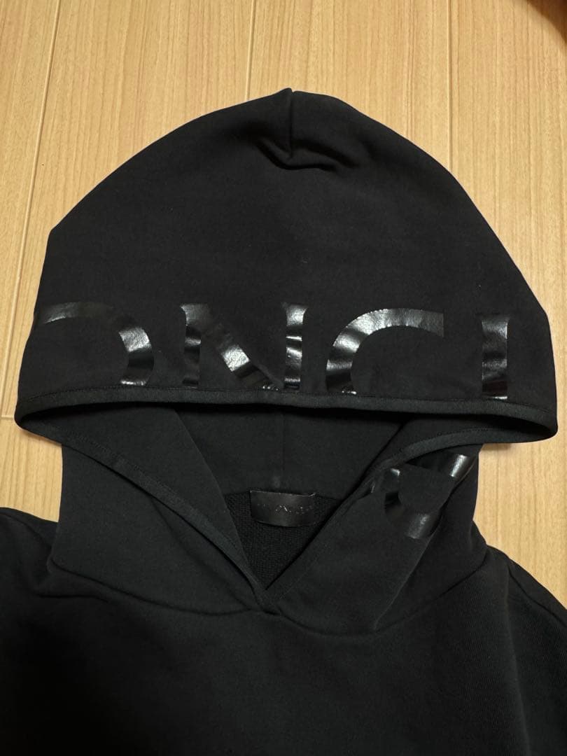 MONCLERモンクレール ショートフーディ パーカー 黒 Sスウェットパーカー