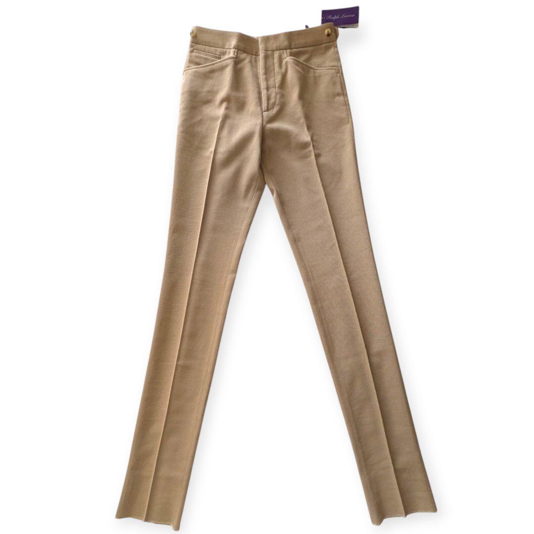 【新品】RALPH LAUREN PURPLE LABEL ベージュスラックス