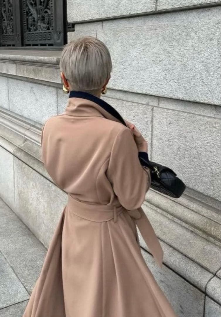 【完売品】【JENNE 】オードリーフレアトレンチコート M