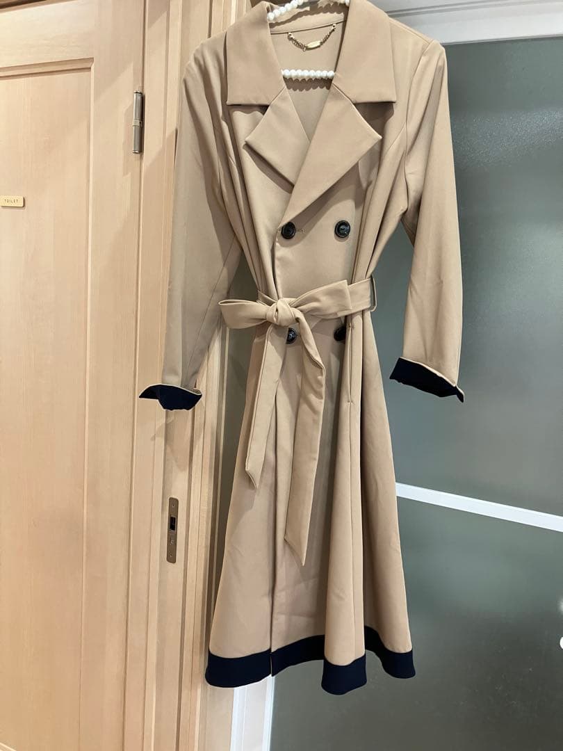 【完売品】【JENNE 】オードリーフレアトレンチコート M