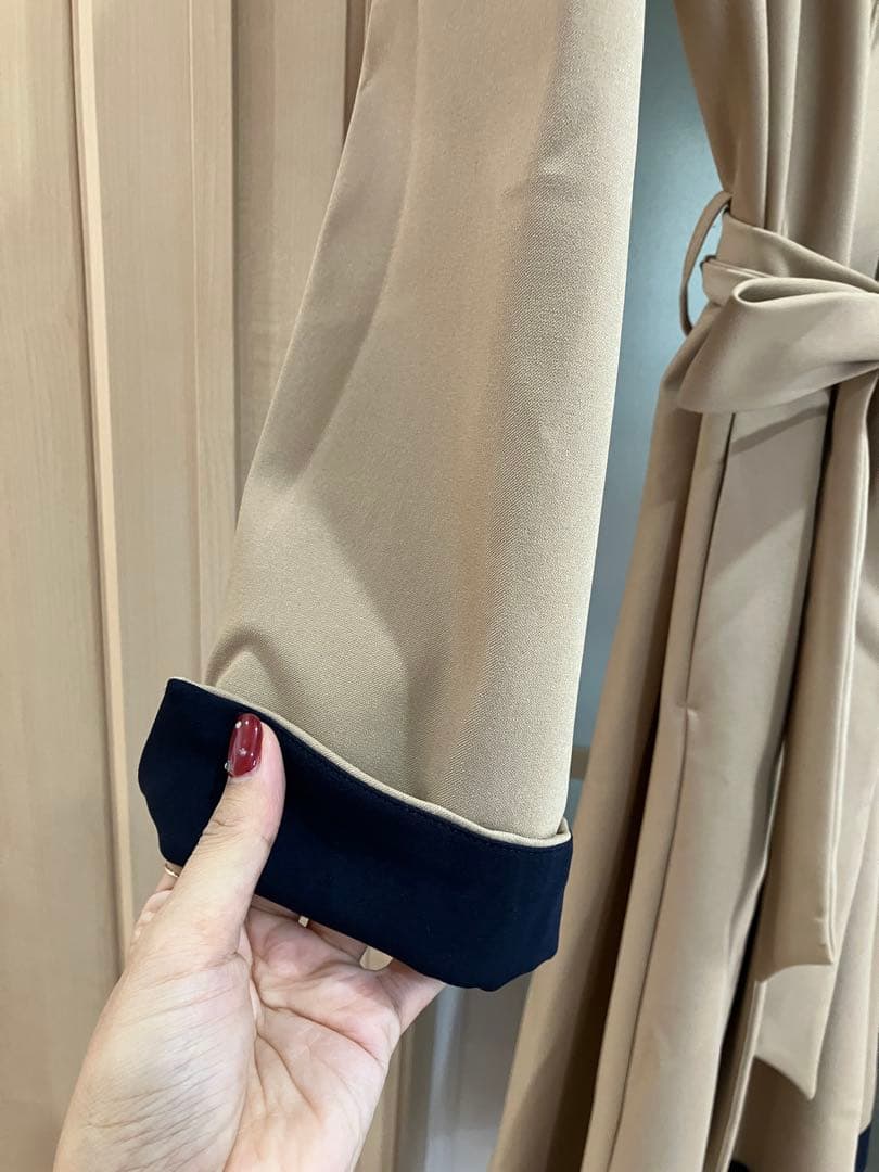 【完売品】【JENNE 】オードリーフレアトレンチコート M