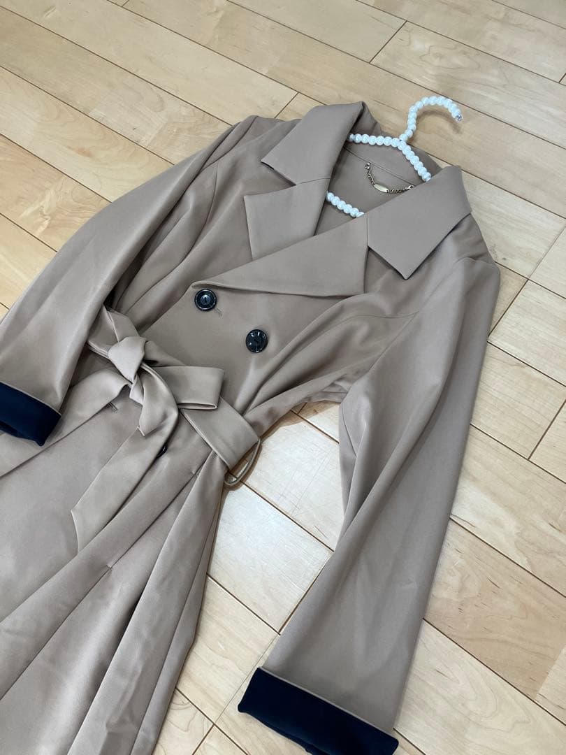 【完売品】【JENNE 】オードリーフレアトレンチコート M