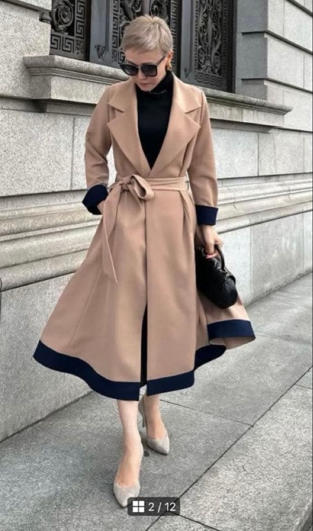 【完売品】【JENNE 】オードリーフレアトレンチコート M