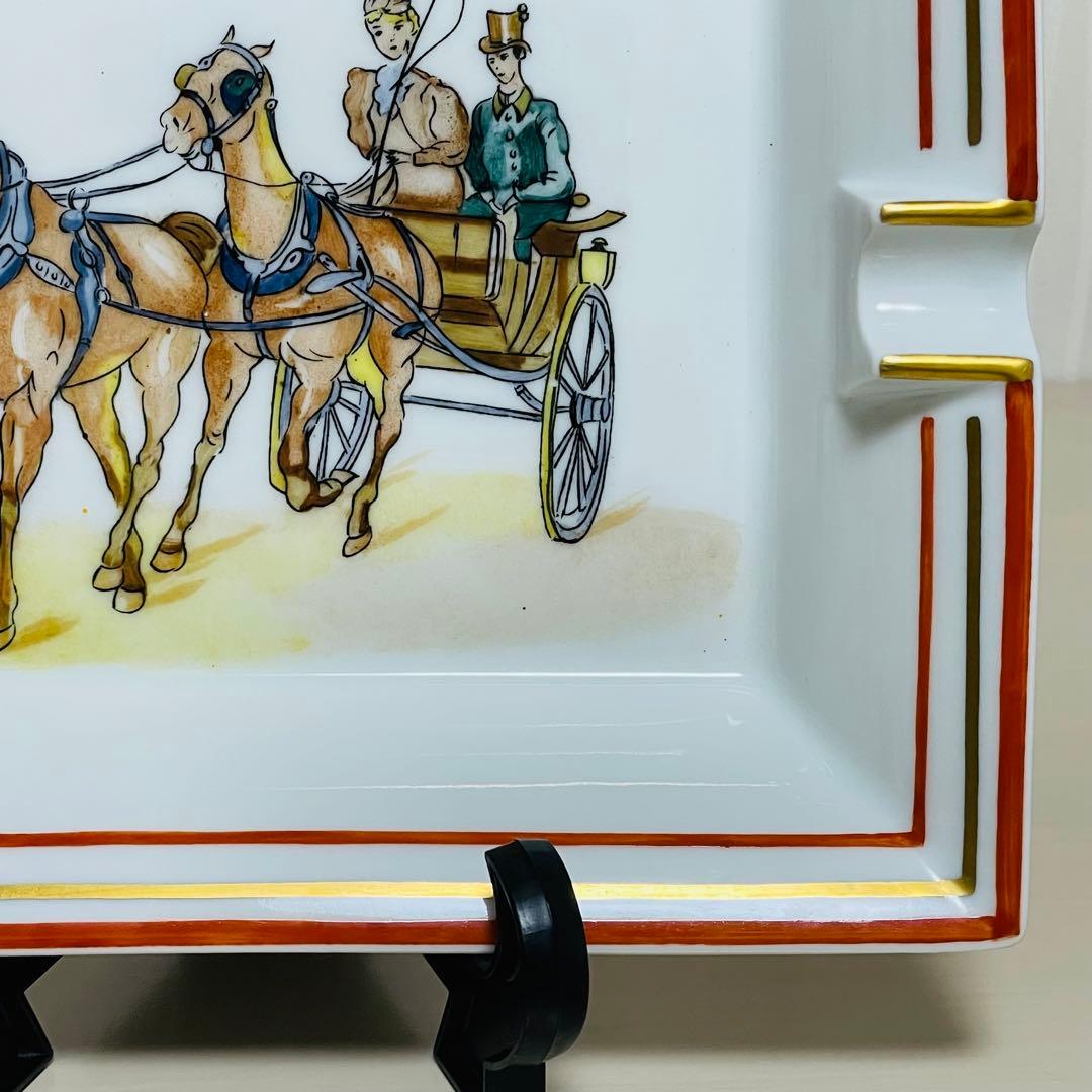 HERMES エルメス アッシュトレイ 灰皿 馬車 ウマ ホース