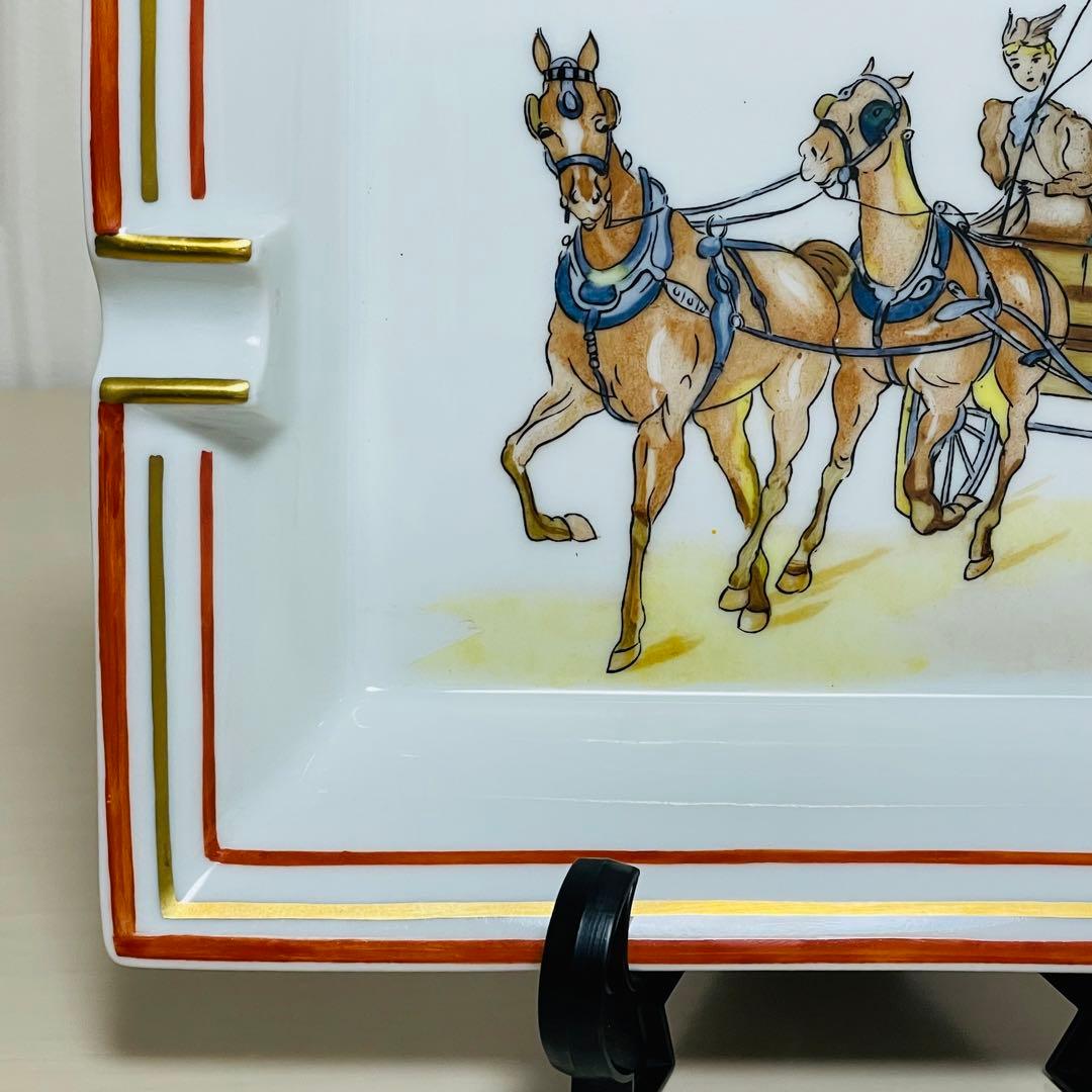 HERMES エルメス アッシュトレイ 灰皿 馬車 ウマ ホース