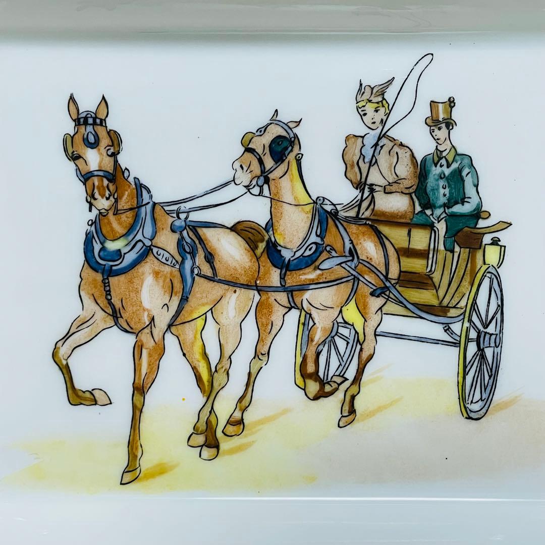 HERMES エルメス アッシュトレイ 灰皿 馬車 ウマ ホース