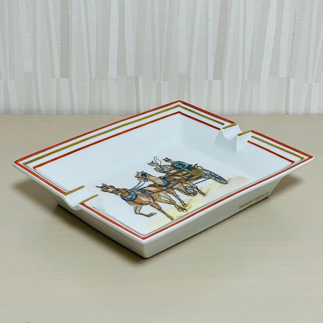 HERMES エルメス アッシュトレイ 灰皿 馬車 ウマ ホース