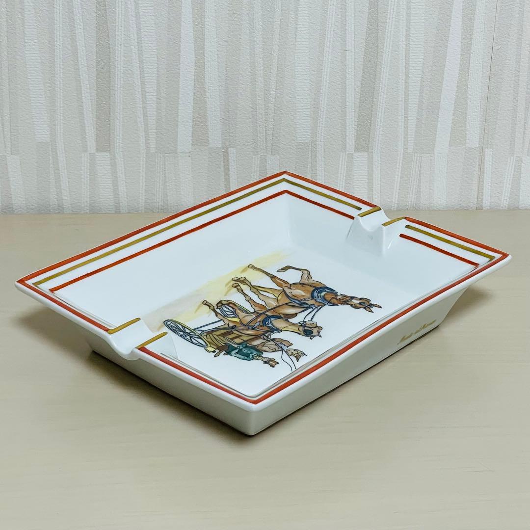 HERMES エルメス アッシュトレイ 灰皿 馬車 ウマ ホース